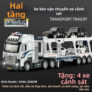 Xe Tải(Double-Decker) Chở Xe Cảnh Sát Hợp Kim Kích Thước Lớn