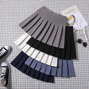 LadyLuxe - Women Mini Skirt Rok Tennis Rok Celana Pendek Polos Model Lipat Pleated Plain Lisa Blackpink (S-XXL) CW009