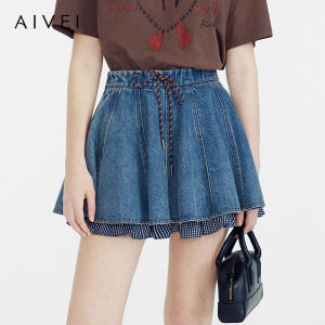 AIVEI | Stylish & Edgy Denim Skirt