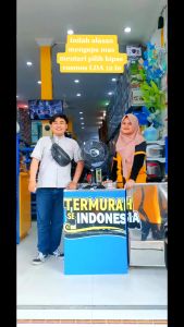 COSMOS 12DAR N Kipas Angin Duduk Ukuran Besar 12 inch - ABU ABU