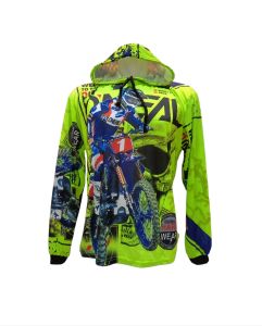 JERSEY MOTOCROSS BAJU TRAIL FULL PRINTING LENGAN PANJANG KUPLUK/TOPI