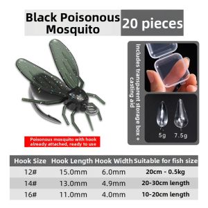 Ewitgo | Imitation Fly And Mosquito Bait Soft Lure