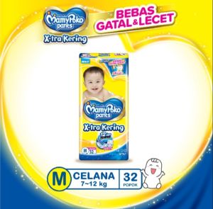 MamyPoko Popok Pants Xtra Kering M 32 - Popok Celana