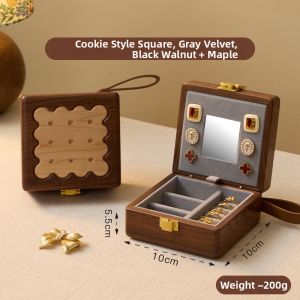 FANHAN | Compact Birthday Gift Portable Jewelry Box with Mirror