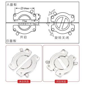 Desktop Connector Buckles Table Panel Combinate Joint Table Top Fasten Plastic Hinge Clamp