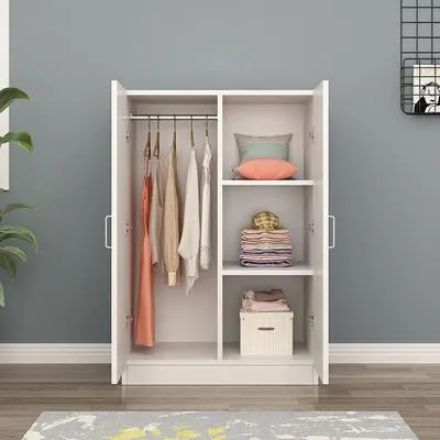 Ultra-Thin Black Narrow Wardrobe Bedroom Furniture 40cm Depth 60cm Wide Single Person Home Use Modern Minimalist Style