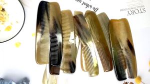 Lược sừng xuất khẩu HAHANCO Mã số COH108 Lược sừng đầu bằng 2 loại răng thưa và mau chải tóc suôn mượt