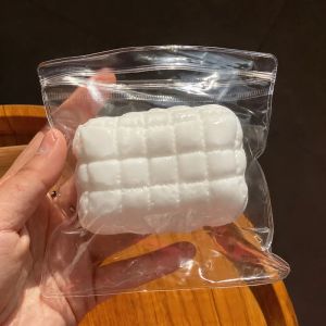 Schylling | Milk White Square soft pillow DIY Creative Stress Relief Toy Squeeze Pinch Toy Fun Anti-stress Sensory kids Toy simulation gifts