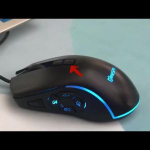Wired Gaming Mouse with RGB Backlit 7200 DPI Adjustable Mouse with 10 Programmable Macro Buttons X9 Gaming Mouse