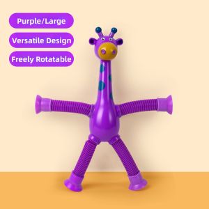 TANGJIUGONG | Stress Relief Interactive Light-up Telescopic Giraffe Toy