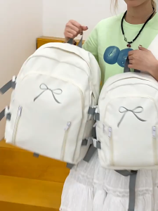 TasBagShop Nylon Backpack Macaron color Women Backpack Travel Bag pack Lightweight Student Schoolbag