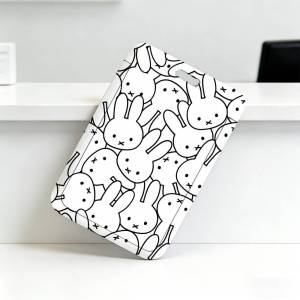 Miffy | Cartoon M-Miffy Cute Lanyard Pull Back Clip Holder and Card Holder Rotating Back ID Card Family Gift