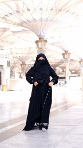 Alsyahra Exclusive Gamis Abaya Kapadokya Sifon Silk Jetblack