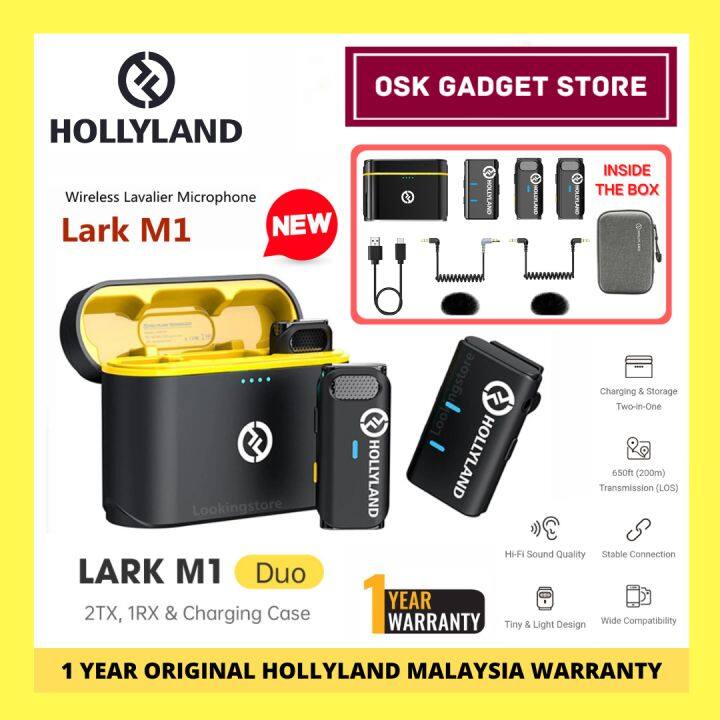 Hollyland Lark M1 Wireless Microphone System | Solo And Duo