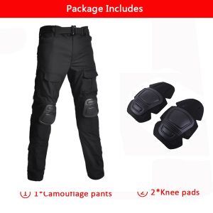 Men Combat Pants with Knee Pads Tactical Cargo Sport Camping Trousers Camouflage Multicam Trekking Hiking Hunting Clothes