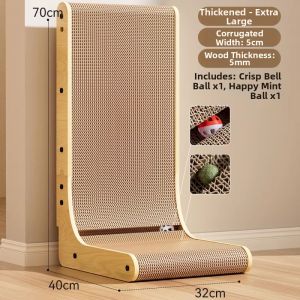 SHENJINGMAO | Durable Scratch-Resistant L-Shaped Thickened Cat Scratching Board