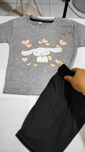 Baju Kaos Setelan Anak Perempuan Karakter Kartun Motif Chinamon happy Lucu Usia 1 - 10 Tahun - DTF