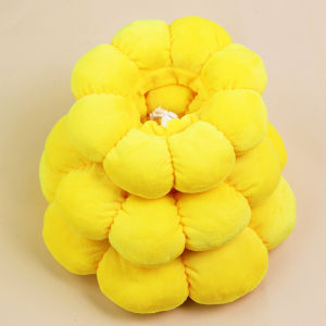 Sunflower Pet Adjustable Elizabethan Collar for Cats Soft Plush Anti-Bite Anti-Lick Surgery Recovery Cat Protection Wound Healin