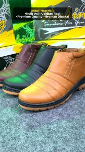 Sepatu Boot Kulit 100% Asli untuk Pria Hiking & Trekking