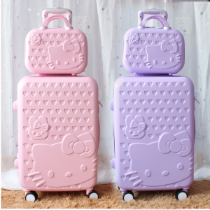 Trolley Luggage for Children Universal Wheel Boarding Password Box Womens Fashion Cute Korean Style 24 " Leather Case