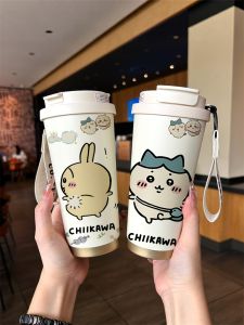 Cốc Nước Bằng Thép Không Gỉ Dung Tích Lớn Chiikawa Dễ Thương Có Ống Hút Cho Nam Và Nữ Cốc Đựng Nước Học Sinh Cốc Giữ Nhiệt