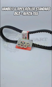 Vanbelt assy aerox new 155 / nmax new / vanbelt + roller set 6 pcs B63