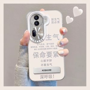 Cute Creative Personality Anti-Angry Phone Case for OPPO Reno Series FindX7 A2M A1Pro K11 K10X A93S Silicone Protective Cover Anti-Fall