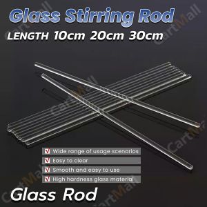 Glass Stirring Rod Laboratory tools 10cm 20cm 30cm for Science Lab Kitchen Science Education
