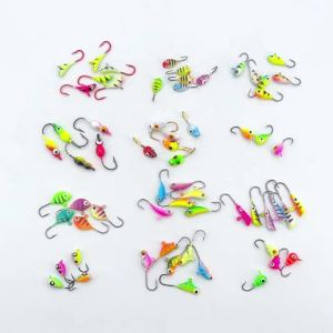 Mồi Câu Cá Trên Băng Mini 1.31-1.8g Đầu Jig Bằng Chì Mồi Cứng Nhiều Màu Sắc Mồi Câu Mùa Đông Dành Cho Cá Crappie Cá Panfish Cá Rô Làm Từ Thép Carbon Cao Cấp.