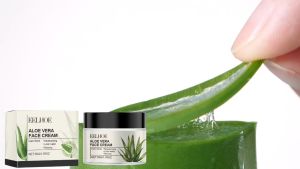 EELHOE Aloe Vera Skin Care Cream Brightening Facial Skin Gentle Ingredients Softening Brightening Moisturizing Cream