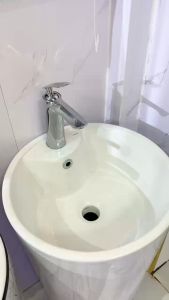 Vòi lavabo YAMATO V013 sang trọng củ đồng mạ crom 5 lớp sáng bóng cao 20cm -  Hàng nhập khẩu cao cấp bảo hành 5 năm