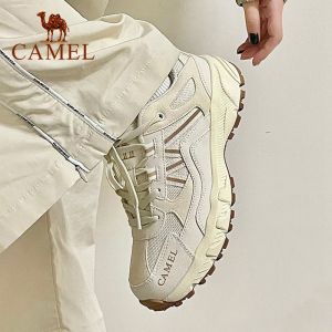 Cameljeans Outdoor Womens Non-slip Hiking Shoes Sport Lace-Up Climbing Walking Sneakers