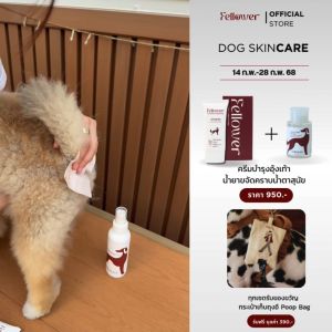 Fellower - Duo Set [ Spray Indoor + Tear Stain Remover ] น้ำยาเช็ดคราบน้ำตาสุนัข + สเปร์ยกำจัดเชื้อโรคที่ก้น และอุ้งเท้า ปลอดภัยเลียได้ ปลอดภัย