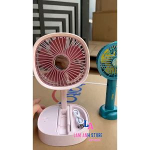 Quạt tích điện cầm tay gấp gọn tiện lợi pin sạc 1200 mAh tiện dụng cao cấp dùng cho cả gia đình