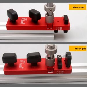 Dụng Cụ Định Vị Mũi Khoan Định Vị Bằng Nhôm Cho Các Hồ Sơ 2020/3030/4040/2040 Đục Lỗ Đơn & Khoan Kim Loại Chế Biến Gỗ