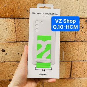 Chính hãng-Ốp lưng Silicone Cover With Strap cho điện thoại Samsung Galaxy S22+/ S22 Plus