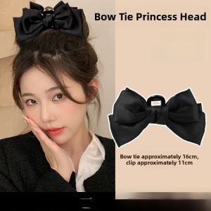 Elegant Pearl Butterfly Knot Hair Clip Womens New 2025 Back of Head Hair Accessories Hairpin Fashionable Korean Style