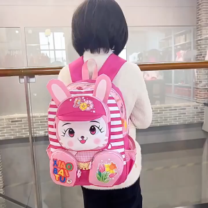 New 3D Childrens School Backpack Girls Boys Rabbit Tiger School Bag Kindergarten Backpack