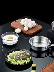 316 Stainless Steel Frying Pan 16/20cm Uncoated Wok Pan Non Stick Pots Household Cooking Pot Kitchen Cookware Steak Frying pan