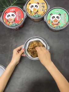 Cơm Tự Sôi Gấu Trúc 5 Vị : Bò Nấm - Lạp Xưởng - Thịt Kho - Thập Cẩm Siêu Ngon - Hộp To 283g - Foody.Taiwan