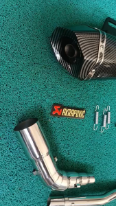 RAPID RUSI 150 STAINLESS ELBOW – AKRAPOVIČ HEXATIP WITH SILENCER