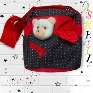 Tas Kecil Bayi Multifungsi Perlengkapan Persalinan dengan Motif Saku Depan Pake Tutup dan Seleting -