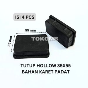 (4 pcs) Karet Hollow 35x55 Pengaman Kaki Kursi Meja Holo