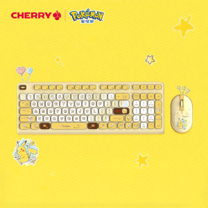 Cherry | Bộ Bàn Phím và Chuột Không Dây Hợp Tác Pokemon Có Thể Mang Đi