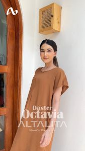 Altalita - Daster Octavia Cringkle Airflow Polos Jumbo Lengan Pendek Busui Non Ruffle