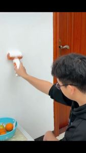 Dinding bilik Wallrenovationwallpaint repairWall coveringstainsmildewrollerpaintwhite interior wall latex paint