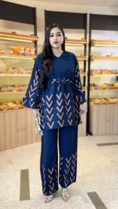 DIVASHION - Setelan CPLP Wanita Size Jumbo Ld 120 Bahan Rayon Premium Motif Terbaru Viral Elegan Dan Trendy Busui