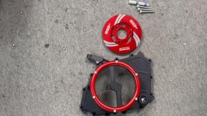 SEMSPEED Motorcycle CNC Engine Clutch Guard Crank Case Cover For CFMOTO 675SR 675NK 2024-2025