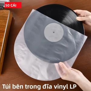 Bộ 50 12 \" Vinyl Chống Tĩnh Điện Kỷ Lục Bảo Vệ Bên Trong Tay Nhựa Trong Túi Bảo Quản Cho Kỷ Lục Bảo Vệ Lưu Trữ