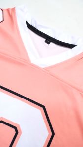 Jersey Olahraga Anak Motif Bunga & Numerik Warna Pastel - Baju Voli/Badminton/Tenis